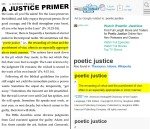 A Justice Primer page 258 — “poetic justice”